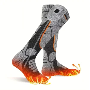 Factory Direct Unisex Sport Sock Energy Efficient Rechargeable Heated Socks Adjustable Electric Thermal Socks for Fishing Riding