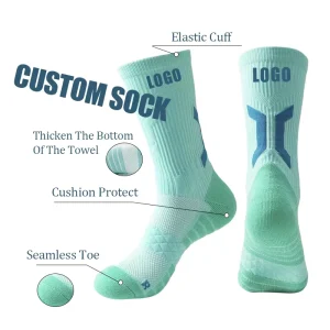 Factory High Quality Basketball Crew Socks Professional Cotton Cushion Sport Sock Custom Design Sports Socks for Men Women