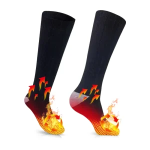 Factory Manufacturer 3.7V Rechargeable Battery Self Heating Winter Thick Warm Thermal Socks Outdoor Skiing