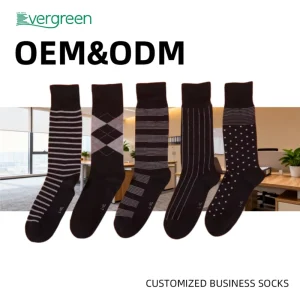 Factory Men’s Casual Modal Cotton Dress Socks Soft Patterned Crew for Office Business Size 9 11 All Seasons