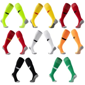 Factory Men’s Crew Knee-Deep Sports Training Socks Non-Slip Adult Football Stockings Customizable