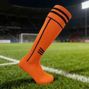Factory Nylon Multiple Colour Men’s Comfortable Breathable Anti Slip Summer Football Knee Socks Custom Design
