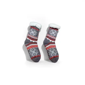 Factory Price Compression Crew Thermal Warm Transparent Cute Heart Pattern Indoor Socks for Girls