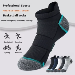 Factory Price Cushion Tennis Athletic Socks Ankle Cotton Sports Men’s Running Socks