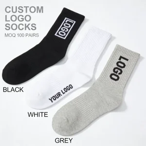 Factory Price Custom Logo Quick Dry Breathable Cotton Socks Running Sports Socks For Men