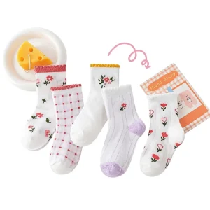 Factory Price Soft Cotton Cartoon Kids Socks Breathable Non slip Grip Socks for Children and Babies