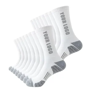 Factory Sale Custom Logo Sport Socks Towel Bottom Sport Sock Customized Athletic Terry Running Sock