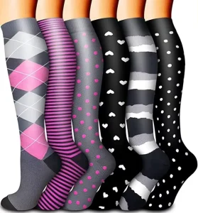 Factory Stocking Gradient Compression Mixed Color New Pressure Men’s Women’s Socks Mid tubesports Nylon Socks