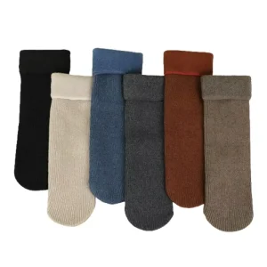 Factory Super Thick Crew Cold Resistant Wool Socks Sweat Absorbent Casual Men Women Winter Snow Solid Pattern