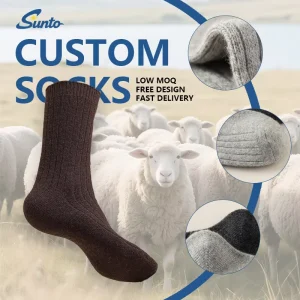 Factory Wholesalers Winter Warm Wool Socks Soft Comfortable Men Thick Breathable Custom Logo Socks
