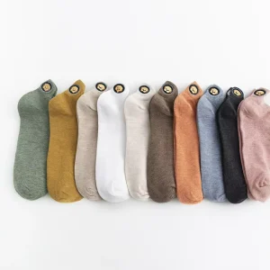 Factory Women Ankle Socks Cute Cartoons Embroidery Women Low Cut Socks Fashion Funny Socks for Women