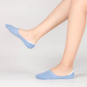 Fashion Colored Invisible Women Summer Socks No Show Anti slip Ladies Invisible Socks