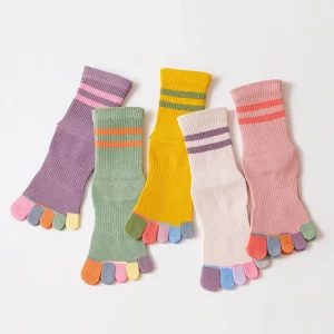 Fashion Colorful Custom Kids Cotton Socks Custom Stripes Sport Crew Socks for Children
