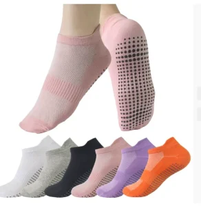 Fashion Colorful Non Slip Skid Socks for Men Women’s Sports Yoga Socks Pilates Ankle Socks