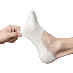 Fashion Cotton Men No Show Sneaker Thin White Summer Invisible Socks