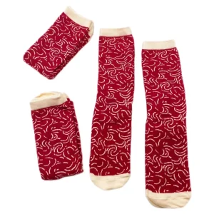 Fashion Design Cotton Breathable Comfortable Winter Home Socks Christmas Extended Straight Tube Crew Socks