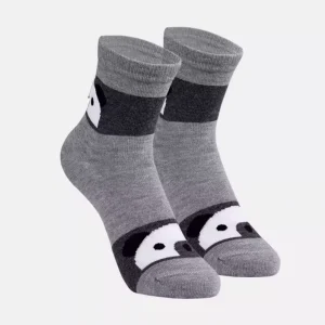Fashion Jacquard Premium Bamboo Crew Socks Moisture Wicking Anti Bacterial Women Super Soft Loose Non Binding Seamless Toe