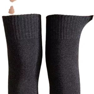 Fashion Slim Women Girls Spring Knitted Breathable Cotton Spandex Polyester Thigh High Stockings Cuff Body Design