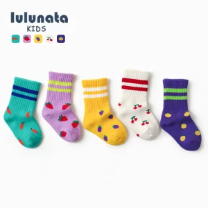 Fashion Slouch Grip Anti slip Non slip Toddler Custom Cotton Girls Children Kids Socks Baby Socks