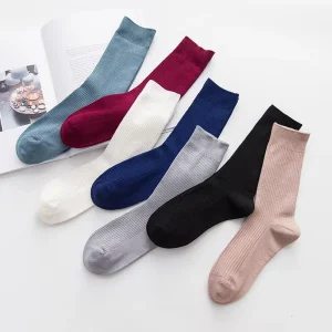 Fashion Sollid Color Soft Comfortable Cotton Men Dress Socks for Sale