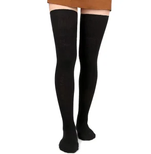 Fashionable Women’s Knee Socks Thigh High Long Knit Stock Breathable Compression Sexy Compression Thigh High Socks Colorful