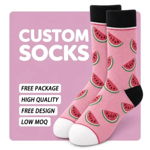 Fast Sampling 200 Needle Fine Knit Custom Socks For Business for Company Merchandise