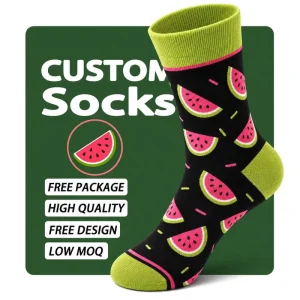 Fast Sampling Custom Design Bulk Ready Low MOQ Custom Socks for Custom Design Validation
