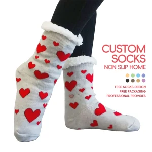 Fluffy Thermal Sherpa Grip Socks for Winter Men Ultra Soft Non Skid Women Christmas Socks