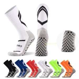 Football Socks Adhesive Non slip Sports Socks Thick Towel Sole Mid tube Socks Massage Sole Fitness Training