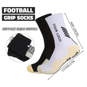 Football Training Socks Silicone Grip Shin Guard Non Slip for Adults Youth Custom Logo Bottom Custom Colors Sizes Available