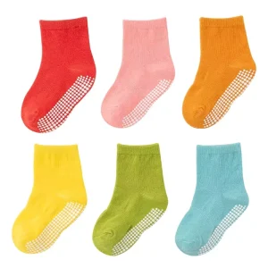 For Children’s Socks Spring Summer Baby Boys’ Solid Color Boat Socks Knitted Breathable