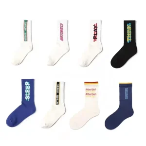 Foshan Nanhai Zhongde Knitting Socks Sports Cotton Tie Dye Logo Sport Socks Custom Logo Sport Socks With Logo