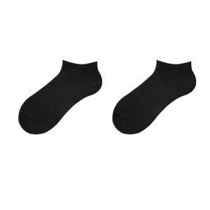 Four Seasons Wear Men’s Breathable Anti-Bacterial Mid Calf Basketball Socks Comfortable Short Boat Style for Sports