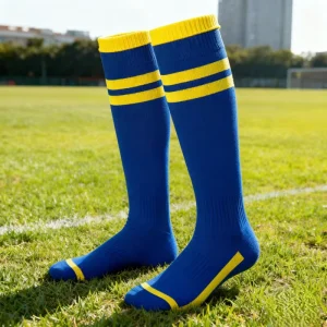Free Custom Design Crew Grip Team Spring Sports Football Soccer Anti slip Breathable Cotton Polyester Spandex Socks