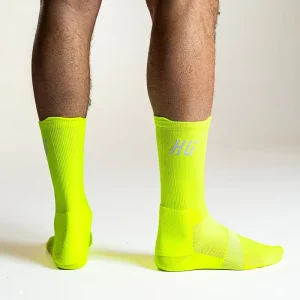 Free Design Custom Logo Cycling Sports Socks Knitted Athletic Crew Socks For Cycling Cotton Men Running Sock