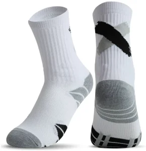 Free Design Sport Grip Socks Custom Men’s Anti slip Crew Football Socks Grip Sports Rubber Running Socks