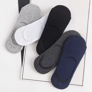 Free Sample in Stock Hot Selling Socks Men No Show Summer Non Slip Silicone Invisible Socks