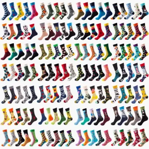 Free Samples High Quality Ready to Ship Cartoon Funny Fashion Popular Design Promotion Unisex Socks