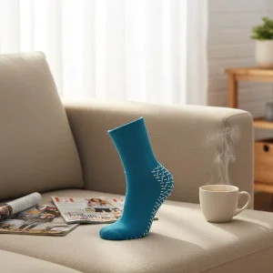Free Size Womens Socks with Double Tread and No Skid Grip Non Slip Adult Socks