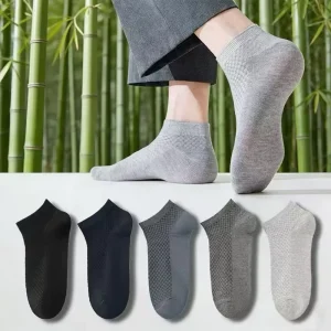 Fully Custom Crew Bamboo Men Socks Breathable Anti Bacterial Autumn Dress Socks