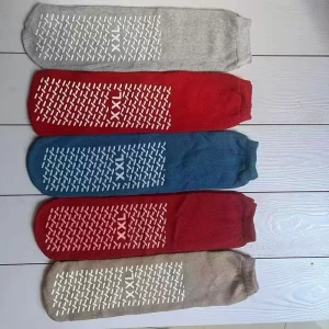 Fully Custom Medical Airplane Grippy Socks Non Slip Breathable Cotton Tube Solid Cotton Aircraft Socks
