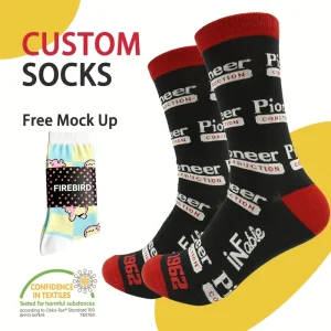 Funny Design Custom Crew Colorful Casual Unisex Cotton Dress Socks Custom Logo Dress Socks