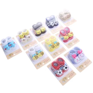 Funny Unisex Newborn Baby Gift Set Non slip Newborn Baby Socks With Grip Stocking for Baby Toddler