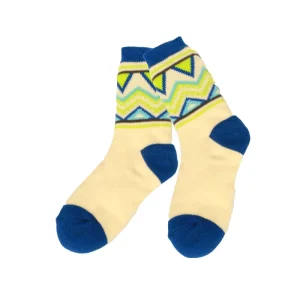 Geometric Fleece Socks Sherpa Lined Thermal Winter Socks with Knit Cuff Design OEM Heavyweight Hiking Socks for Bulk Export