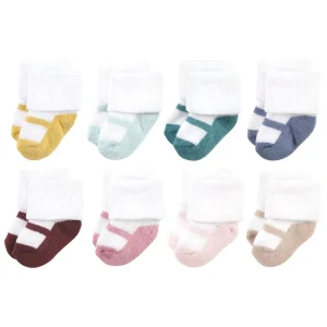 Girls Cotton Terry Anti Skid Walking Socks Non Slip and Breathable Cute Baby Toddler Anti Bacterial Knitted Socks