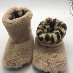 Girls’ Leopard Thermal Terry Socks Polyester Material