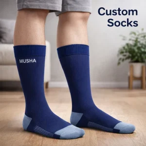 Graffiti Sports Men’s Knee High Crew Socks Breathable Quick Dry Casual Autumn Winter Novelty Knitted Sweat