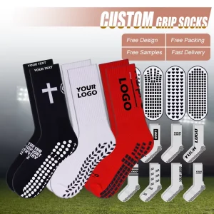 Grip Socks OEM Customized Non Slip Soccer Sock Men and Women Sport Soccer Sock Custom Tube Football Sox With Logo