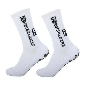 Grip Socks for Men Custom Logo Anti-Slip Outdoor Adult Sport Socks Thick Towel Bottom Crew Soccer Football Socks