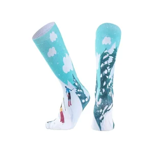 Heat Winter Snow Sport Breathable Sweat Wicking Thick Crew Knitted Ski & Walking Socks